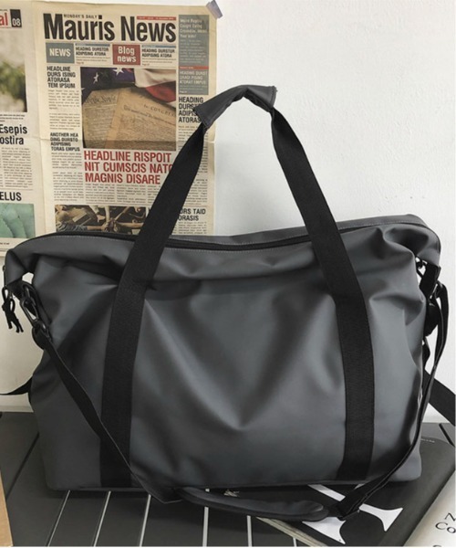 SHEPP(シープ)の「【大容量/A4対応】トラベル ビッグボストン ショルダーバッグ(ショルダーバッグ・レディース・グレー/ブラック/カーキ・F)」の4枚目の写真