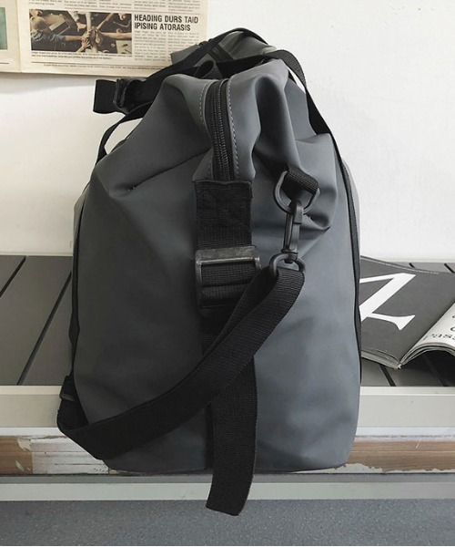 SHEPP(シープ)の「【大容量/A4対応】トラベル ビッグボストン ショルダーバッグ(ショルダーバッグ・レディース・グレー/ブラック/カーキ・F)」の5枚目の写真