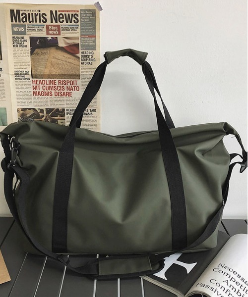 SHEPP(シープ)の「【大容量/A4対応】トラベル ビッグボストン ショルダーバッグ(ショルダーバッグ・レディース・グレー/ブラック/カーキ・F)」の7枚目の写真