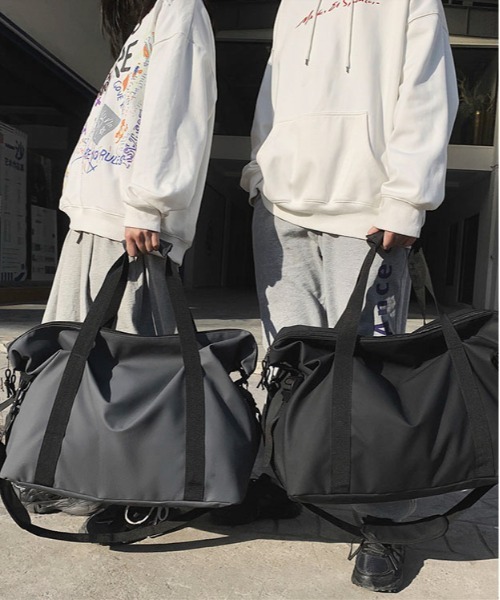 SHEPP(シープ)の「【大容量/A4対応】トラベル ビッグボストン ショルダーバッグ(ショルダーバッグ・レディース・グレー/ブラック/カーキ・F)」の19枚目の写真