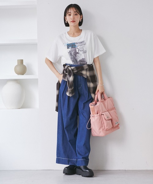 VIS(ビス)の「フォト&ロゴアソートTシャツ(Tシャツ/カットソー・レディース・ホワイト/ホワイト系その他/ブラウン系その他2・FREE)」の22枚目の写真