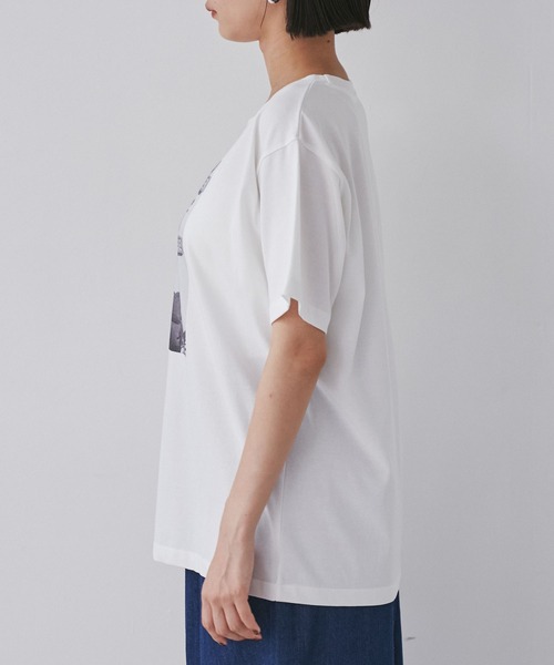 VIS(ビス)の「フォト&ロゴアソートTシャツ(Tシャツ/カットソー・レディース・ホワイト/ホワイト系その他/ブラウン系その他2・FREE)」の10枚目の写真