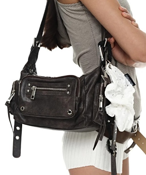 BLACKPURPLE(ブラックパープル)の「【日本未発売/WEB限定】BLACK PURPLE(ブラックパープル)/3WAY 軽量 ショルダー トート クロスバッグ/Marco Bag(ショルダーバッグ・レディース・ベージュ/ブラウン/ピンク/ブラック/グレー・FREE)」の3枚目の写真