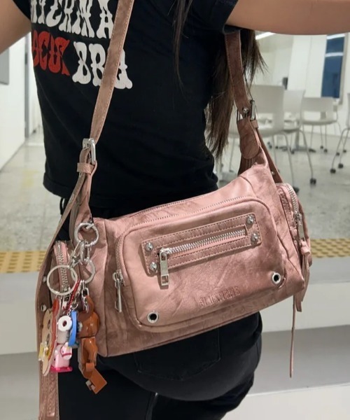 BLACKPURPLE(ブラックパープル)の「【日本未発売/WEB限定】BLACK PURPLE(ブラックパープル)/3WAY 軽量 ショルダー トート クロスバッグ/Marco Bag(ショルダーバッグ・レディース・ベージュ/ブラウン/ピンク/ブラック/グレー・FREE)」の5枚目の写真