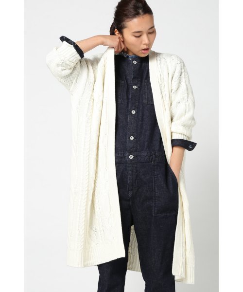 JOURNAL STANDARD(ジャーナルスタンダード)の「ビックケーブルカーディガン#(カーディガン/ボレロ・レディース・カーキ/ホワイト/ベージュ・FREE)」の15枚目の写真