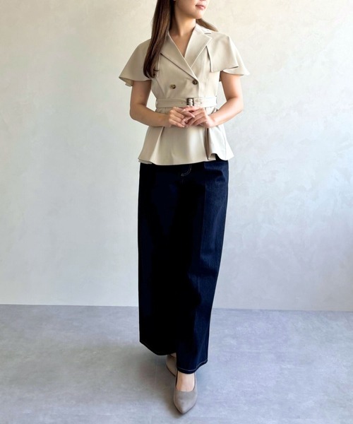 31 Sons de mode（トランテアン　ソン　ドゥ　モード）の「2025秋冬新作 2WAYケープ取り外しジレ（ベスト・レディース・ベージュ/ブラウン・S/M）」の2枚目の写真