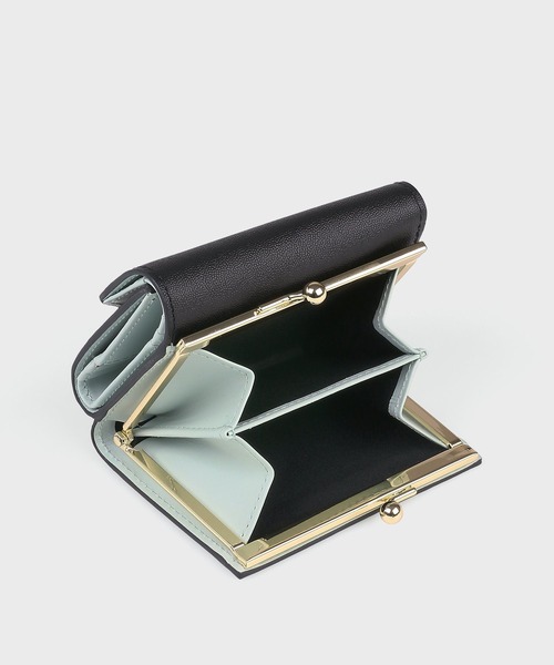 Paul Smith（ポールスミス）の「ラブレター がま口3つ折り / 555423 W090（財布・レディース・ライトブルーグレー/ピンク/ブラック・FREE）」の5枚目の写真