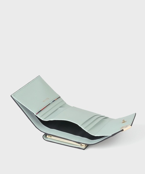 Paul Smith（ポールスミス）の「ラブレター がま口3つ折り / 555423 W090（財布・レディース・ライトブルーグレー/ピンク/ブラック・FREE）」の6枚目の写真