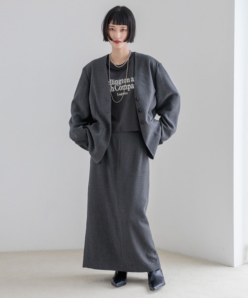 LOWRYS FARM（ローリーズファーム）の「ショートロゴフレンチスリーブ　580984（Tシャツ/カットソー・レディース・チャコールグレー/ベージュ/オフホワイト・FREE）」の16枚目の写真