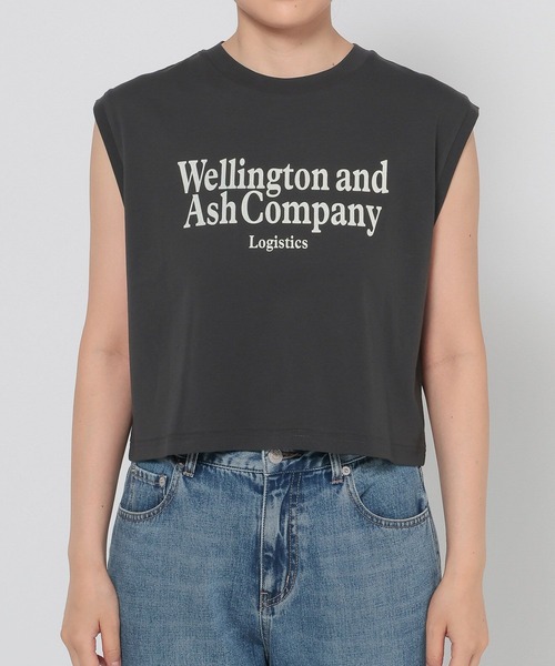 LOWRYS FARM（ローリーズファーム）の「ショートロゴフレンチスリーブ　580984（Tシャツ/カットソー・レディース・チャコールグレー/ベージュ/オフホワイト・FREE）」の18枚目の写真