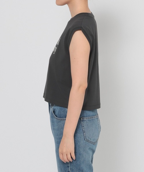 LOWRYS FARM（ローリーズファーム）の「ショートロゴフレンチスリーブ　580984（Tシャツ/カットソー・レディース・チャコールグレー/ベージュ/オフホワイト・FREE）」の19枚目の写真