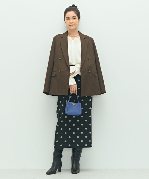 セール】楊柳サテン2WAYギャザーブラウス（シャツ/ブラウス