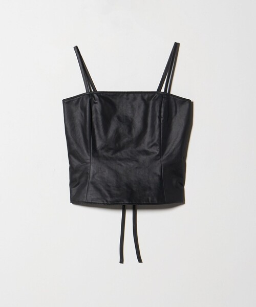 ATTISESSION（アティセッション）の「＜ATTISESSION＞レザーライク ビスチェ（その他トップス・レディース・ブラック/オリーブ・FREE）」の14枚目の写真