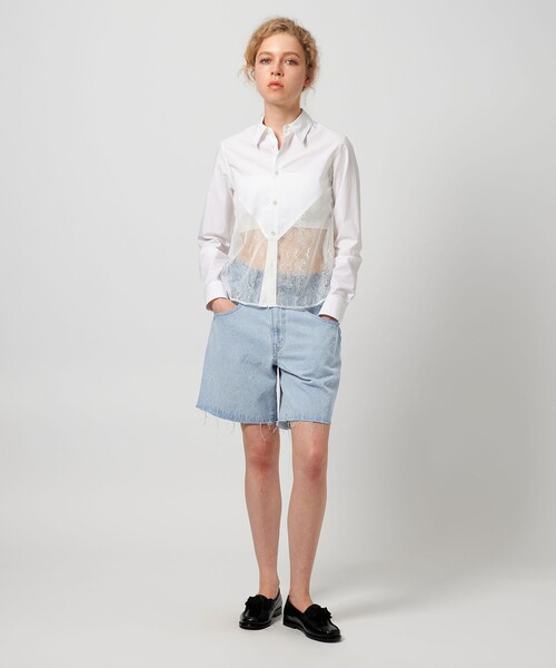 セール】＜ATTISESSION＞ハーフ デニム パンツ/ライトブルー（その他