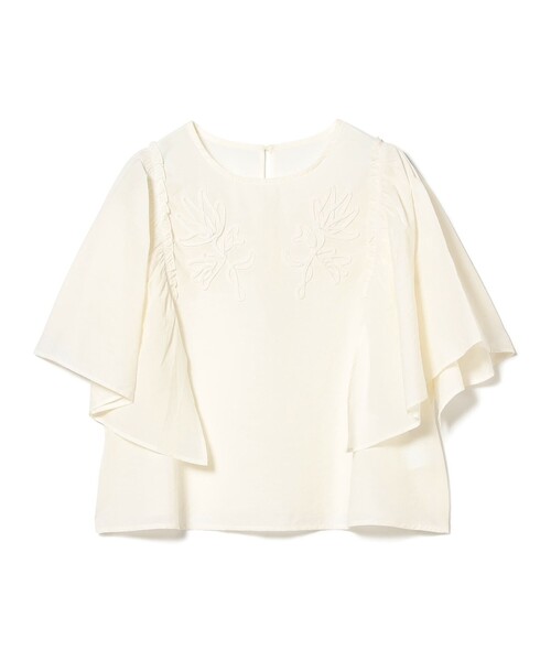 B:MING by BEAMS（ビーミングバイビームス）の「【手洗いOK】コード刺繍 ブラウス（S～M）（シャツ/ブラウス・レディース・オフホワイト/パープル系その他5/ブラウン・SMALL/MEDIUM）」の22枚目の写真