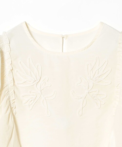 B:MING by BEAMS（ビーミングバイビームス）の「【手洗いOK】コード刺繍 ブラウス（S～M）（シャツ/ブラウス・レディース・オフホワイト/パープル系その他5/ブラウン・SMALL/MEDIUM）」の15枚目の写真