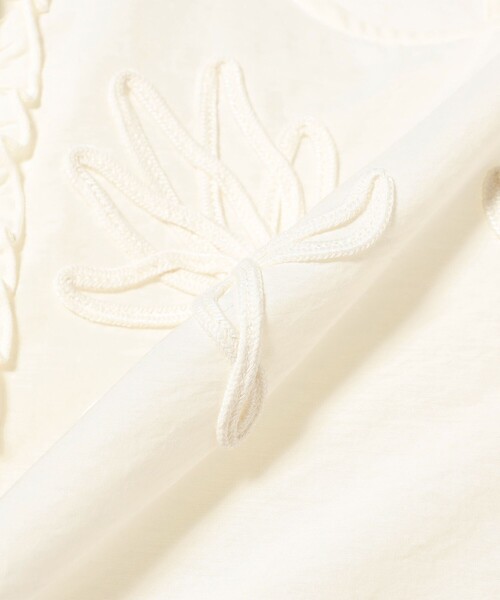 B:MING by BEAMS（ビーミングバイビームス）の「【手洗いOK】コード刺繍 ブラウス（S～M）（シャツ/ブラウス・レディース・オフホワイト/パープル系その他5/ブラウン・SMALL/MEDIUM）」の7枚目の写真