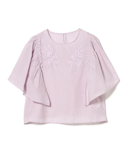 B:MING by BEAMS（ビーミングバイビームス）の「【手洗いOK】コード刺繍 ブラウス（S～M）（シャツ/ブラウス・レディース・オフホワイト/パープル系その他5/ブラウン・SMALL/MEDIUM）」の20枚目の写真