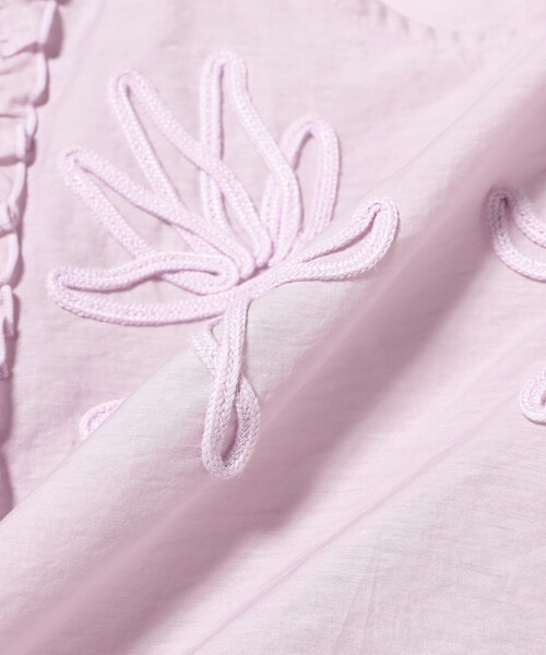 B:MING by BEAMS（ビーミングバイビームス）の「【手洗いOK】コード刺繍 ブラウス（S～M）（シャツ/ブラウス・レディース・オフホワイト/パープル系その他5/ブラウン・SMALL/MEDIUM）」の8枚目の写真