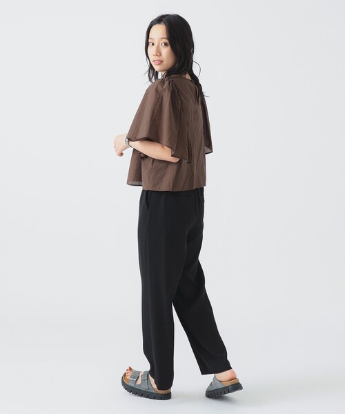 B:MING by BEAMS（ビーミングバイビームス）の「【手洗いOK】コード刺繍 ブラウス（S～M）（シャツ/ブラウス・レディース・オフホワイト/パープル系その他5/ブラウン・SMALL/MEDIUM）」の9枚目の写真