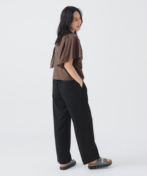 B:MING by BEAMS（ビーミングバイビームス）の「【手洗いOK】コード刺繍 ブラウス（S～M）（シャツ/ブラウス・レディース・オフホワイト/パープル系その他5/ブラウン・SMALL/MEDIUM）」の6枚目の写真