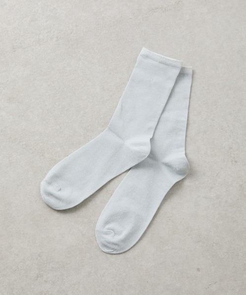 COLONY 2139（コロニートゥーワンスリーナイン）の「ラメソックス（ソックス/靴下・レディース・ライトグレー/ブラック・23-25）」の3枚目の写真