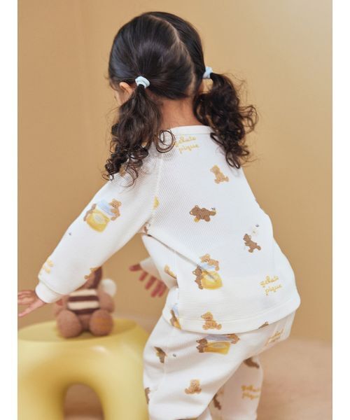 gelato pique ジェラートピケ　はちみつベア柄　セットアップ　新品 gelato pique｜【BABY】はちみつベア柄プルオーバー | Rakuten
