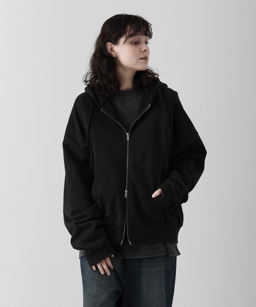 RUUBON】heavy weight cotton full zip hoodie / ヘビーウェイト