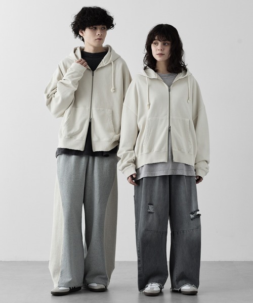 RUUBON】heavy weight cotton full zip hoodie / ヘビーウェイト