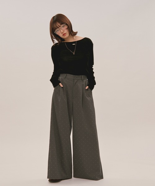 velours long sleeve tops / ベロアロングスリーブトップス（Tシャツ