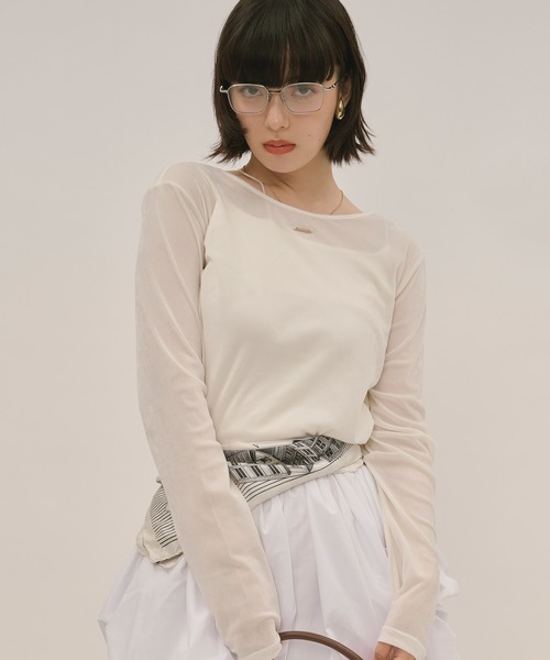 sheer velours tops / シアーベロアトップス（Tシャツ