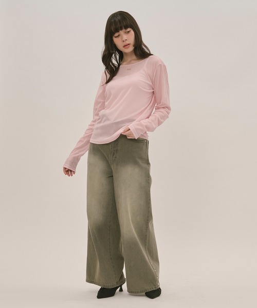 sheer velours tops / シアーベロアトップス（Tシャツ