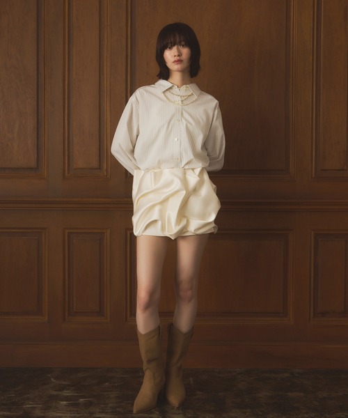 ドレープバルーンミニスカート（スカート）｜EIMY ISTOIRE（エイミー