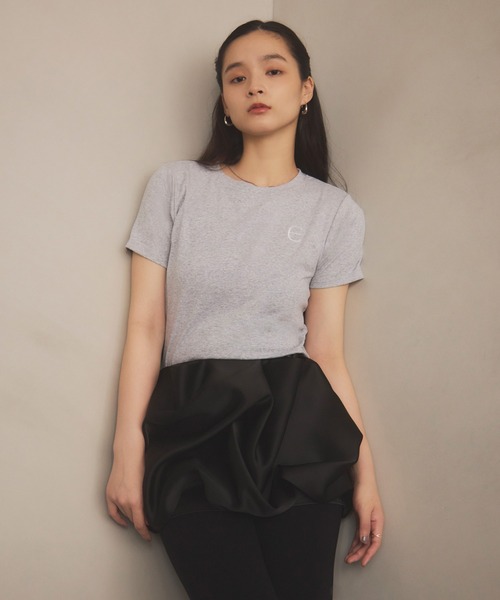 EIMY ISTOIRE（エイミーイストワール）の「ドレープバルーンミニスカート（スカート・レディース・ホワイト/ブラック・S/M）」の15枚目の写真