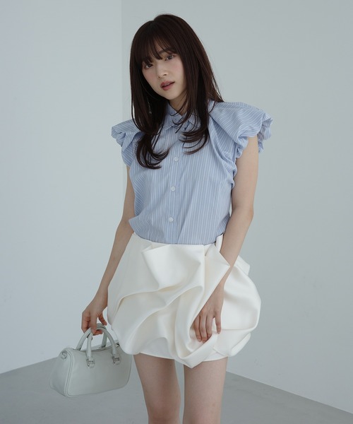 ドレープバルーンミニスカート（スカート）｜EIMY ISTOIRE（エイミー