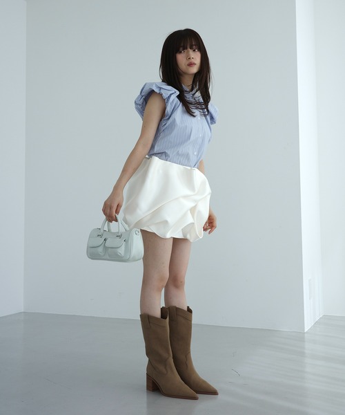 eimy istoire ドレープバルーンミニスカート ドレープバルーンミニスカート（スカート）｜EIMY ISTOIRE（エイミー