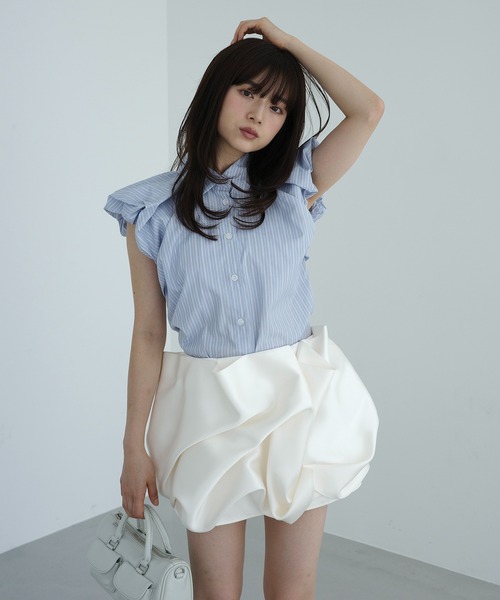 エイミー　バルーンスカート エイミーイストワール EIMY ISTOIRE サテンバルーンスカート