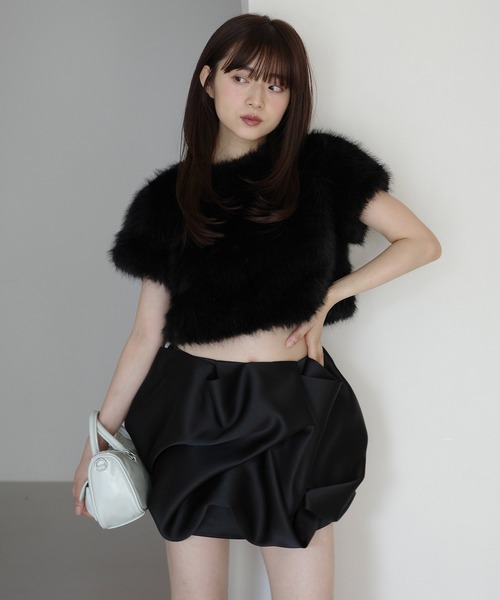 eimy istoire　ドレープバルーンミニスカート38 ドレープバルーンミニスカート