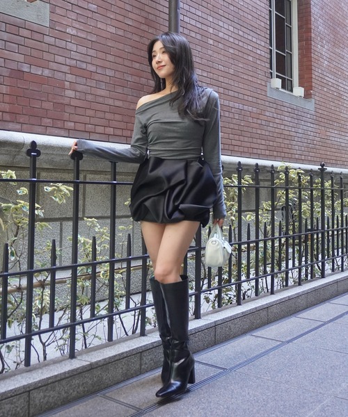 ドレープバルーンミニスカート（スカート）｜EIMY ISTOIRE（エイミー