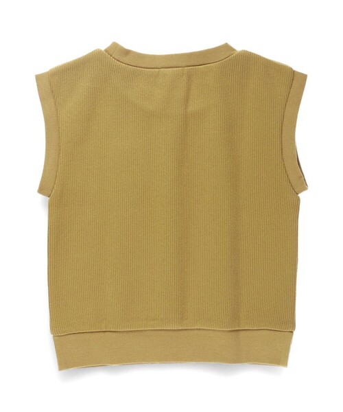 BRANSHES（ブランシェス）の「【おそろい】ニットソーベスト（ベスト・キッズ・ベージュ/ネイビー・L/M/S/XL）」の6枚目の写真
