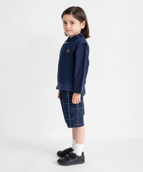 BRANSHES（ブランシェス）の「【おそろい】ニットソーベスト（ベスト・キッズ・ベージュ/ネイビー・L/M/S/XL）」の13枚目の写真