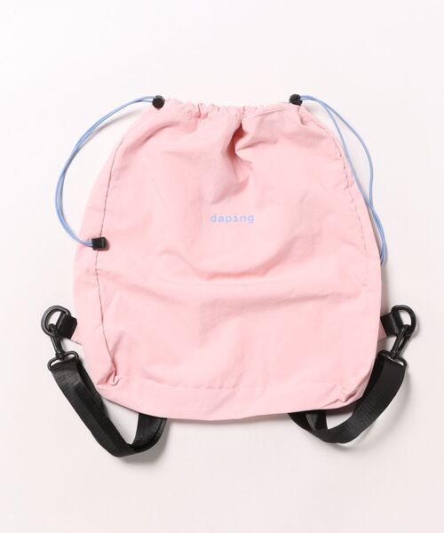 WEGO(ウィゴー)の「WEGO/カラーロゴナップサック(内ポケット付き)(バックパック/リュック・レディース・グレー/ピンク・FREE)」の21枚目の写真
