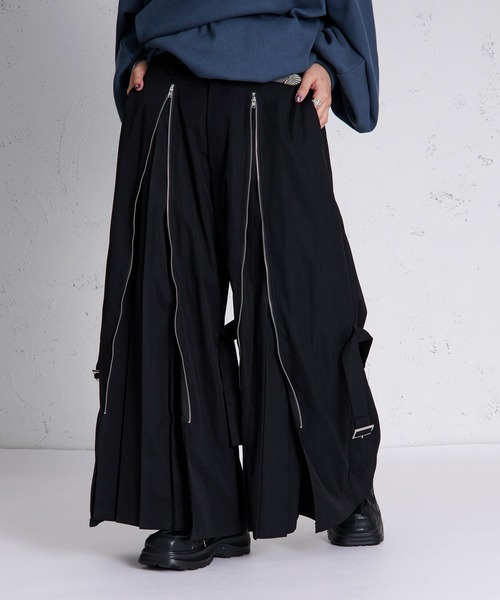 2wayプリーツハカマパンツ（その他パンツ）｜狐独（コドク）の