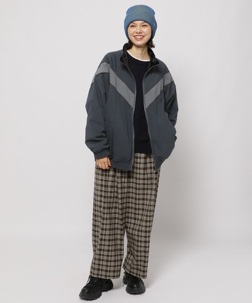 niko and...(ニコアンド)の「ツイルチェックタックパンツ(その他パンツ・レディース・ブラウン/ホワイト/パープル・LARGE/MEDIUM)」の8枚目の写真