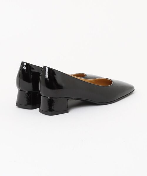 FABIO RUSCONI（ファビオルスコーニ）の「【FABIO RUSCONI】スクエアトウフレアヒールパンプス(F51124)（パンプス・レディース・ブラック/ブラック系その他・37/36/35/39/38）」の3枚目の写真