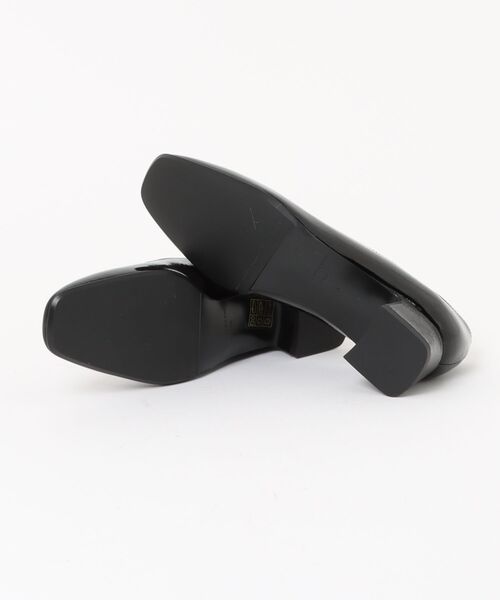 FABIO RUSCONI（ファビオルスコーニ）の「【FABIO RUSCONI】スクエアトウフレアヒールパンプス(F51124)（パンプス・レディース・ブラック/ブラック系その他・37/36/35/39/38）」の4枚目の写真