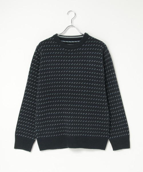 ikka(イッカ)の「カラーバーズアイニット(ニット/セーター・メンズ・ワイン/ネイビー/グレー・L/M/XL/S)」の4枚目の写真