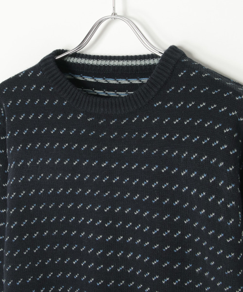 ikka(イッカ)の「カラーバーズアイニット(ニット/セーター・メンズ・ワイン/ネイビー/グレー・L/M/XL/S)」の6枚目の写真