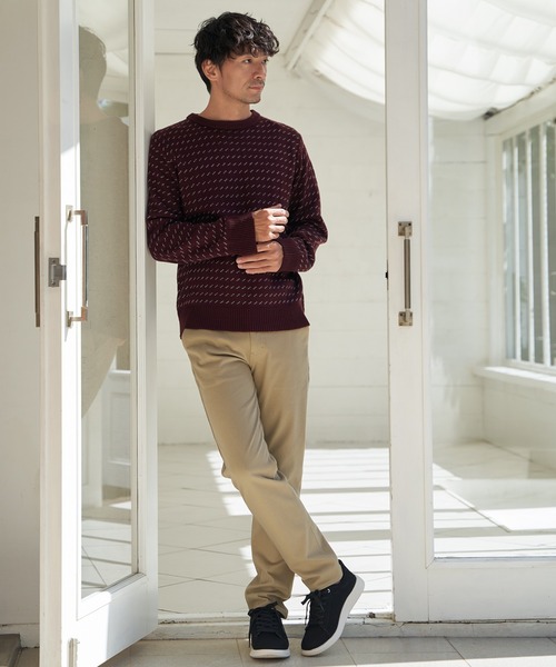 ikka(イッカ)の「カラーバーズアイニット(ニット/セーター・メンズ・ワイン/ネイビー/グレー・L/M/XL/S)」の14枚目の写真