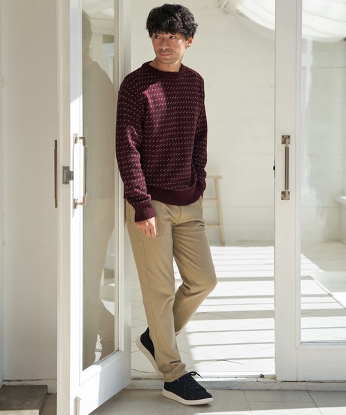 ikka(イッカ)の「カラーバーズアイニット(ニット/セーター・メンズ・ワイン/ネイビー/グレー・L/M/XL/S)」の15枚目の写真